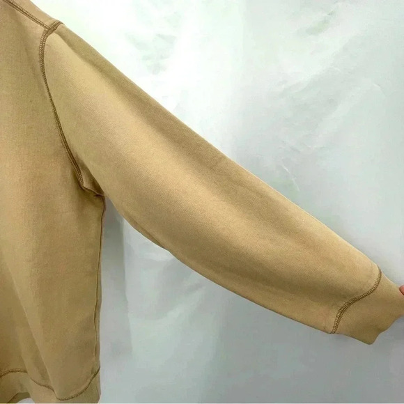 Eddie Bauer Men's Sweatshirt Tall Large Tan 1/4 Zip Closure Long Sleeve - Picture 5 of 10
